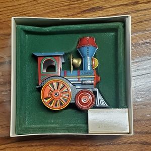 1982 Tin Locomotive train Hallmark Keepsake Christmas Ornament -